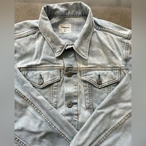 Gap Bleached Acid Wash Denim Jacket Size Small